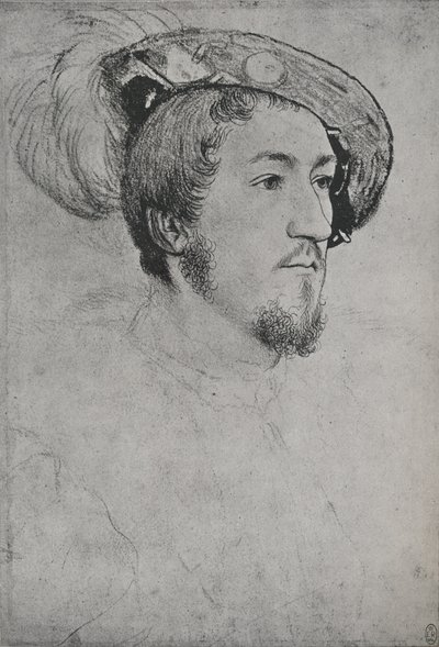 En gentleman: Ukjent, c1532-1543 1945 av Hans Holbein der Jüngere