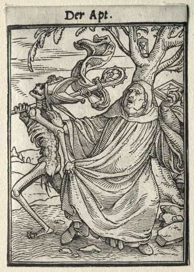 Dødedansen: Abbeden av Hans Holbein the Younger