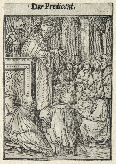Dødedansen: Predikanten av Hans Holbein the Younger