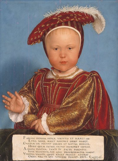 Edward, prins av Wales, senere kong Edvard VI av Hans Holbein the Younger