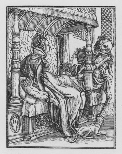 Holbeins Dødedans: Hertuginnen av Hans Holbein der Jüngere