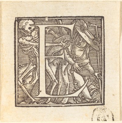Bokstaven E av Hans Holbein der Jüngere