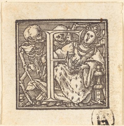 Bokstaven F av Hans Holbein der Jüngere