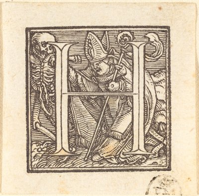 Bokstaven H. av Hans Holbein der Jüngere