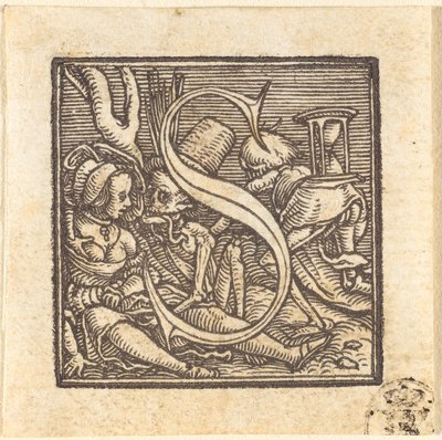 Bokstaven S av Hans Holbein der Jüngere