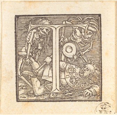 Bokstaven T. av Hans Holbein der Jüngere