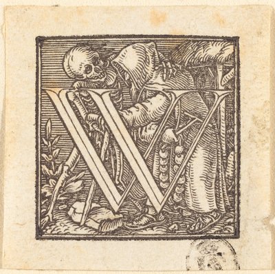 Bokstaven W av Hans Holbein der Jüngere