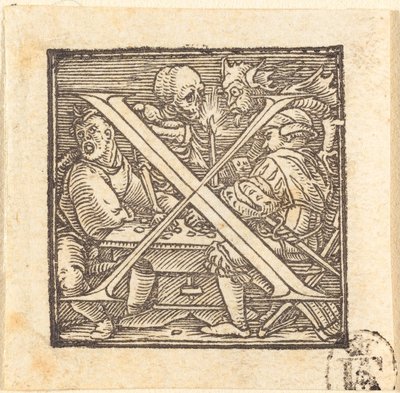 Bokstav X av Hans Holbein der Jüngere