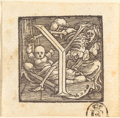 Bokstaven Y av Hans Holbein der Jüngere
