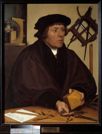 Portrett av Nicolas Kratzer (1487-1550) astronom av Henry VIII. Maleri av Hans Holbein den unge (1497-1543). Det 16. århundre. Dim. 0,83x0,67 m. av Hans Holbein der Jüngere
