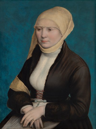 Portrett av en kvinne fra Sør-Tyskland, ca. 1520-1525 av Hans Holbein der Jüngere