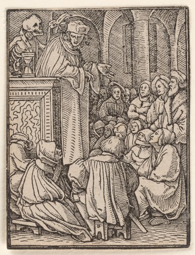 Presten, fra Dødsdansen av Hans Holbein the Younger