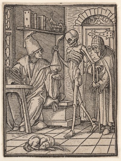 Doktoren (eller legen), fra «Dødsdansen» av Hans Holbein the Younger