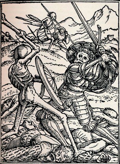 Ridderen og døden, 1538, 1917 av Hans Holbein der Jüngere