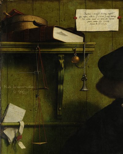 Kjøpmannen Georg Gisze detalj, 1532 av Hans Holbein der Jüngere