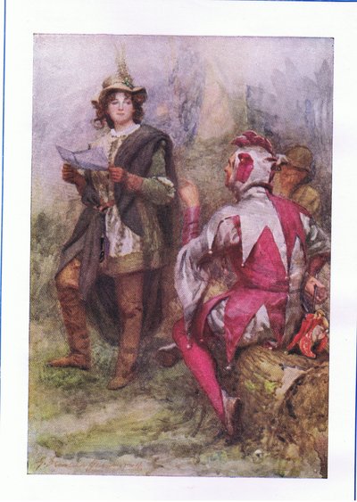 Treet gir dårlig frukt (As You Like It), fra The Complete Works of Shakespeare utgitt av George Harrap & Co Ltd, 1920-tallet av Hans Holbein der Jüngere