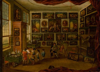 Kunstkammeret, første halvdel av 1600-tallet.. av Hans III Jordaens