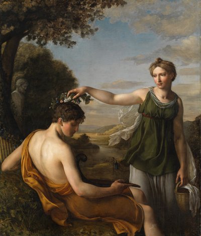 Chloe, av Oeri, Hans Jakob (1782-1868). Olje på lerret av Hans Jakob Oeri