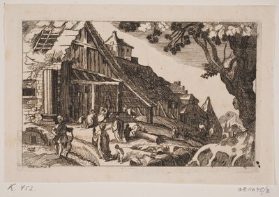 Landskap med den hellige familie og de hellige tre konger av Hans Jørgen Kirksteen