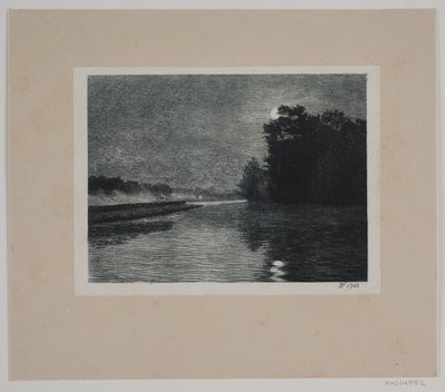 Landskap. Måneskinn av Hans Julius Fæster