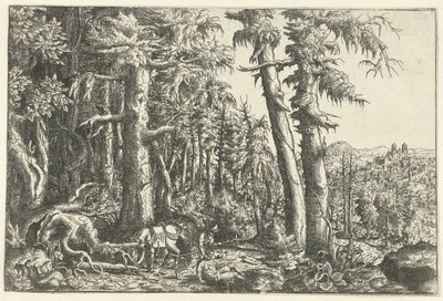 Landskap med barmhjertig samaritan av Hans Lautensack