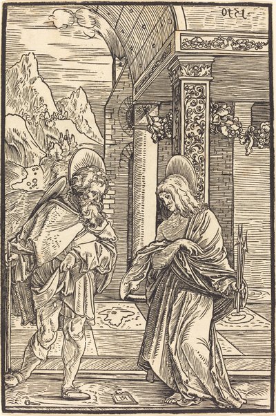 Saint Roch og Saint Sebastian av Hans Leonard Schaufelein