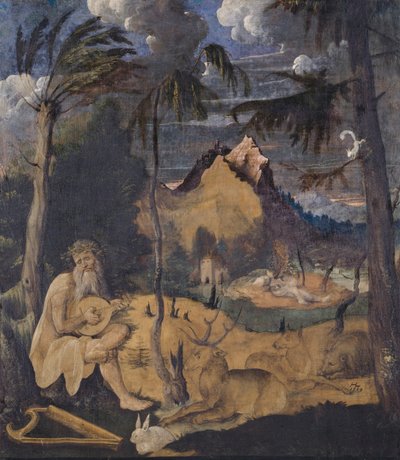 Orpheus Among the Animals, 1519 (tempera på lerret) av Hans Leu