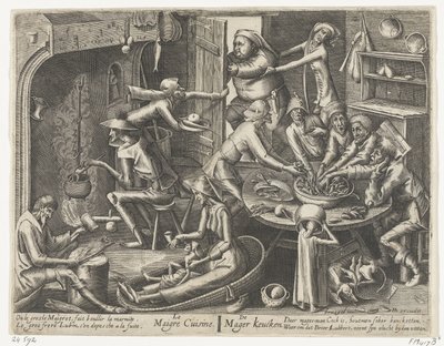 Le Maigre Cuisine / De Mager Keucken (tittel på objekt) av Hans Liefrinck (I)