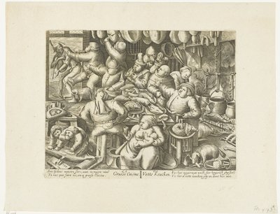 De vette kjøkken The Grasse Kitchen / De Vette Keuken (tittel på objekt) av Hans Liefrinck (I)