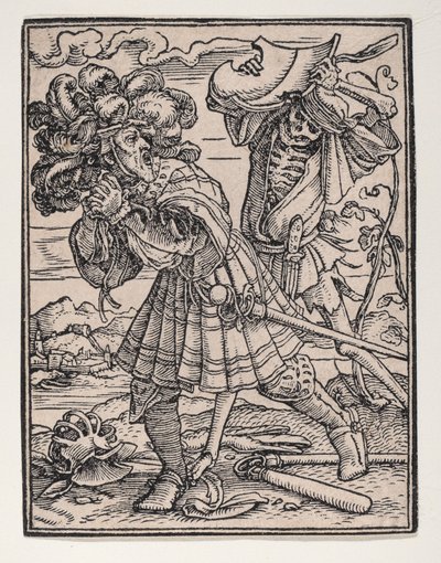 Greven, fra Dødsdansen, ca. 1526, publisert 1538. av Hans Lützelburger