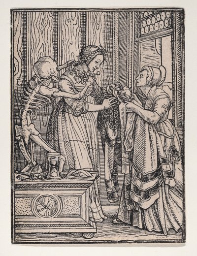Grevinnen, fra Dødsdansen, ca. 1526, publisert 1538. av Hans Lützelburger