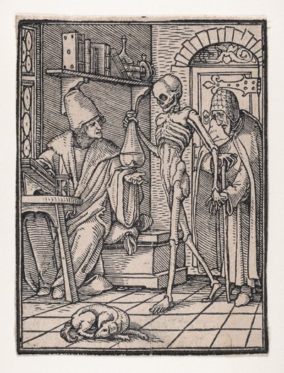 The Doctor or Physician, fra The Dance of Death, ca. 1526, publisert 1538. av Hans Lützelburger