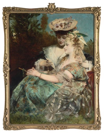 Kjærlighetsbrevet, 1875 av Hans Makart
