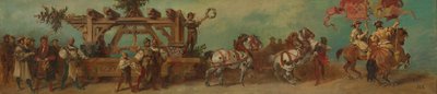 Utkast til festtoget 1879 - Tømrerne av Hans Makart