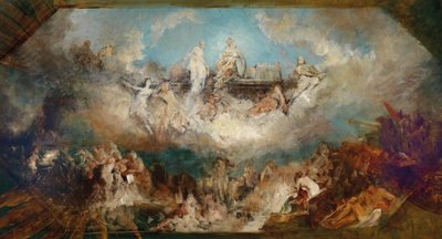 Forliset av Nibelungen-skatten i Rhinen, 1882-1884. av Hans Makart