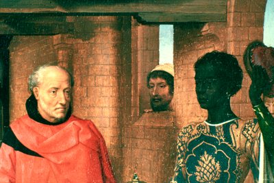 Adoration of the Magi, Triptych, Detail, c1453-1494 av Hans Memling