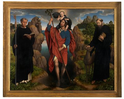 Sentralpanel av Triptych of Willem Moreel av Hans Memling
