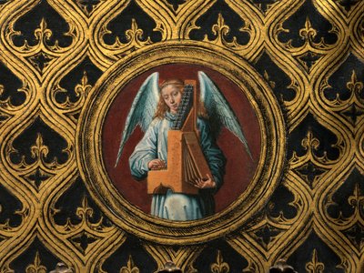 Detalj av relikvieskrinet til Saint Ursula av Hans Memling