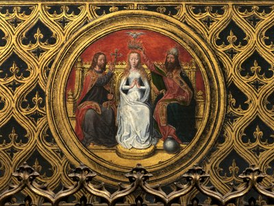 Detalj av relikvieskrinet til Saint Ursula av Hans Memling