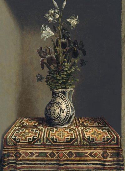 Blomster i en kanne, ca 1485 av Hans Memling