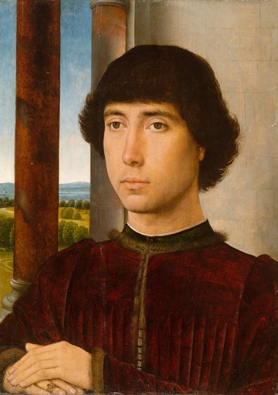 Portrett av en ung mann, ca. 1472-75. av Hans Memling