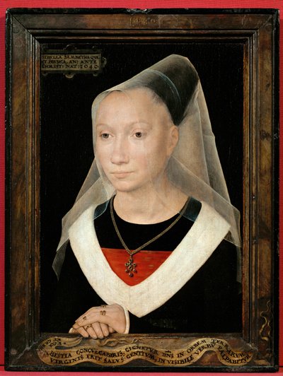 Portrett av en ung kvinne (pester) av Hans Memling