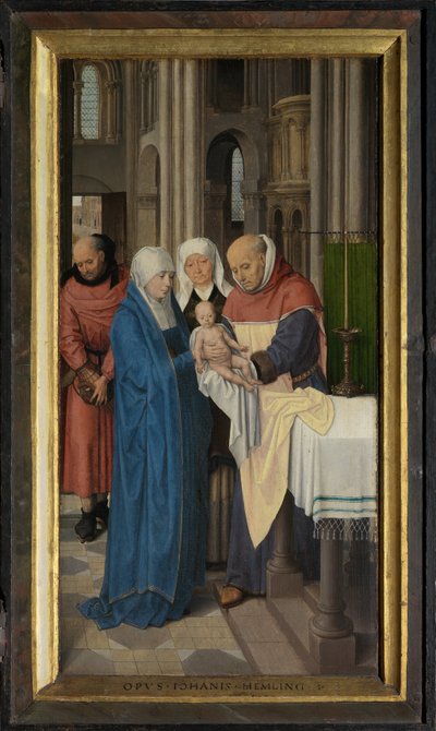 Høyre panel av Triptych of Jan Floreins av Hans Memling