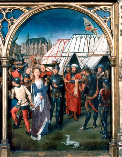 St Ursula-helligdommen, Martyrium i Köln, 1489 av Hans Memling