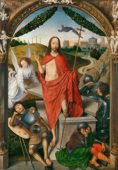 Triptych of The Resurrection Central panel av Hans Memling