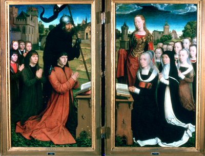 Triptych of the Family Moreel, 1484 av Hans Memling