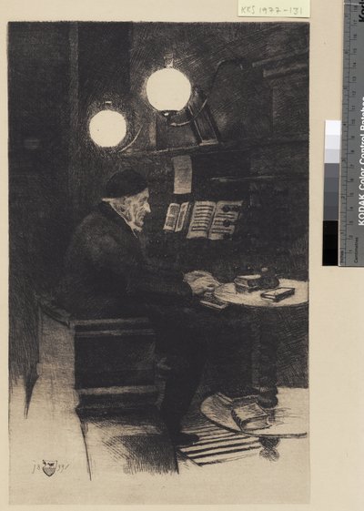 Hartmann spiller orgel av Hans Nikolaj Hansen