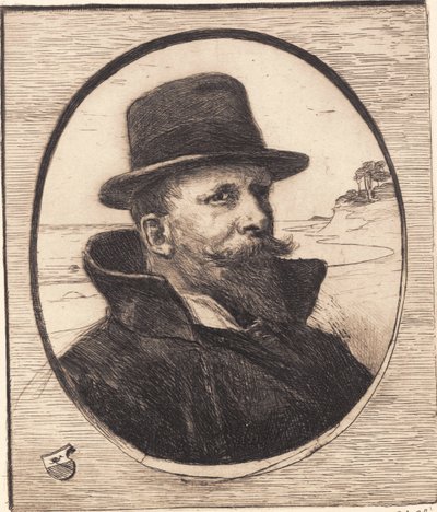 "Selvportrett" av Hans Nikolaj Hansen