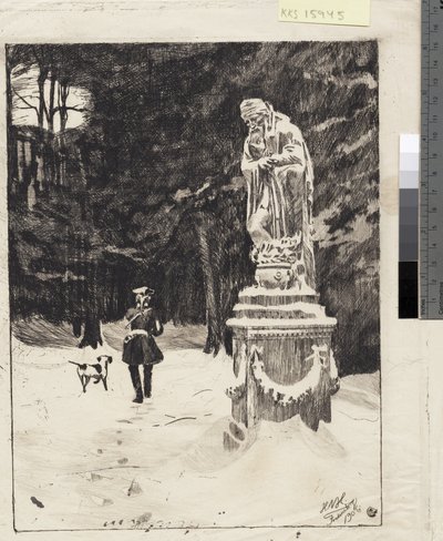 Vinter. Fredensborg slottspark av Hans Nikolaj Hansen