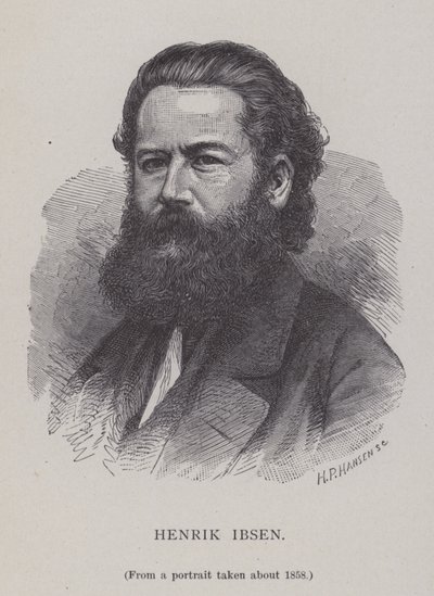 Henrik Ibsen, norsk dramatiker, teatersjef og poet av Hans Peter Hansen
